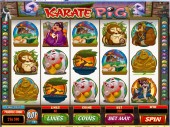 Microgamings New Video Slot, Karate Pigs.